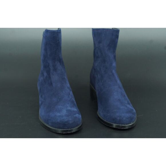 Stuart Weitzman Reserve Stretch Suede Blue Ankle Boots Size 6 NEW $495 Navy 5050 - Picture 10 of 12